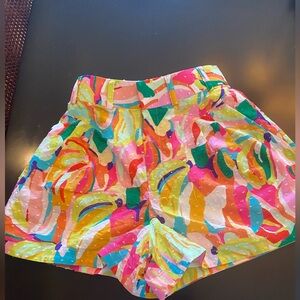 Crosby by Mollie Burch Colorful Women's Lettie Shorts in Go Bananas print sz Sm